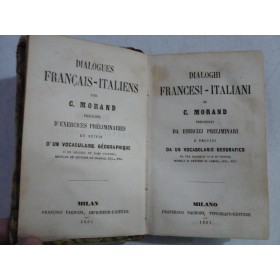   DIALOGHI  FRANCESI - ITALIANI  -  C. MORAND  -  Milano, 1861   